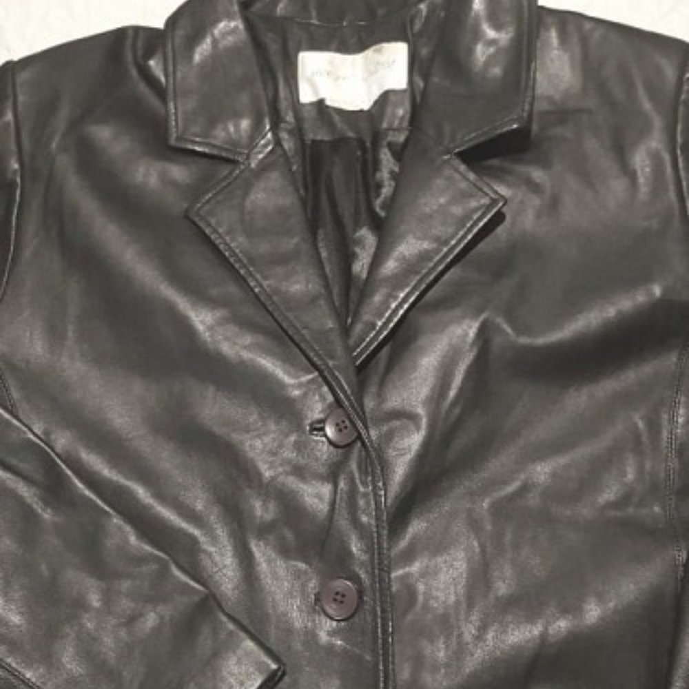 Margaret Godfrey leather coat 12